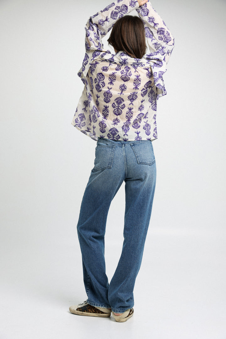Milan Purple Print Shirt