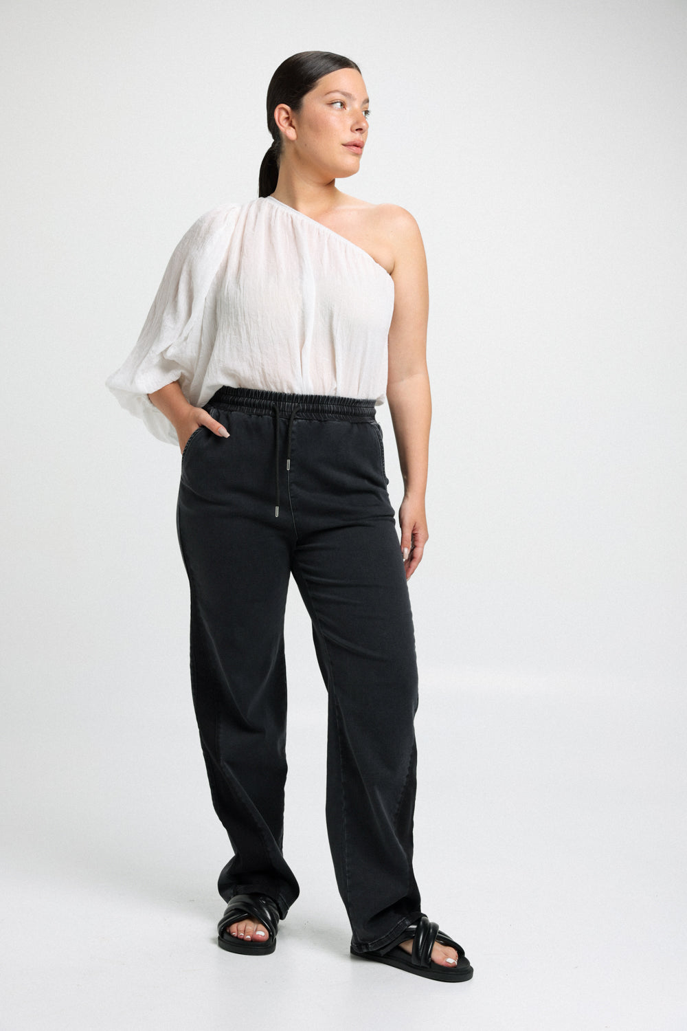 Baggi Black Denim Joggers