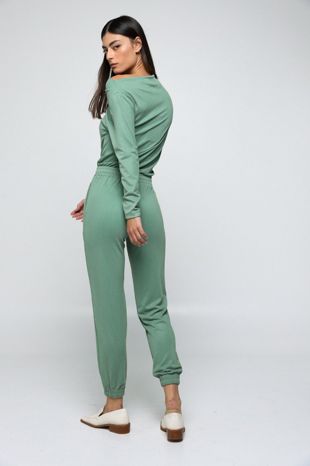 BFF Long Green Jumpsuit