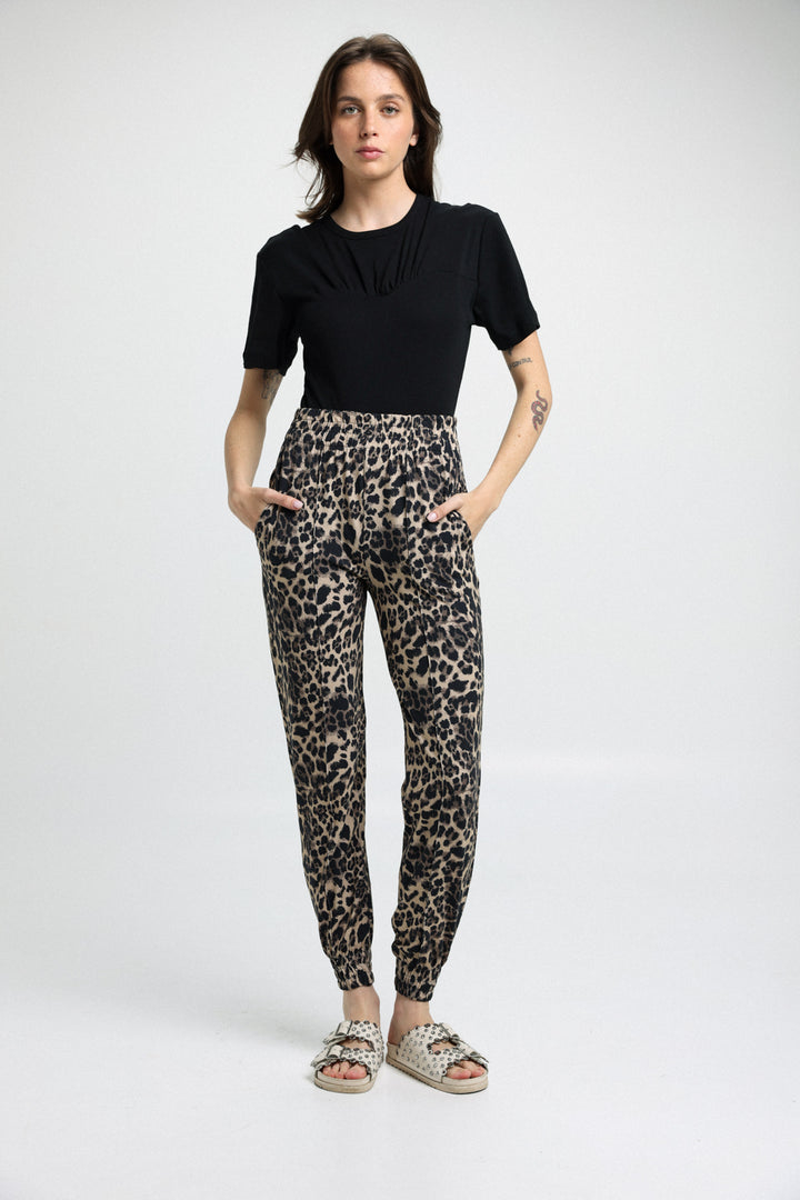 מכנס אלגנט לנשים Best Leopard Joggers מנומר