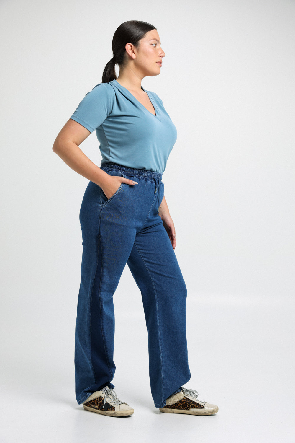 Baggi Blue Denim Joggers