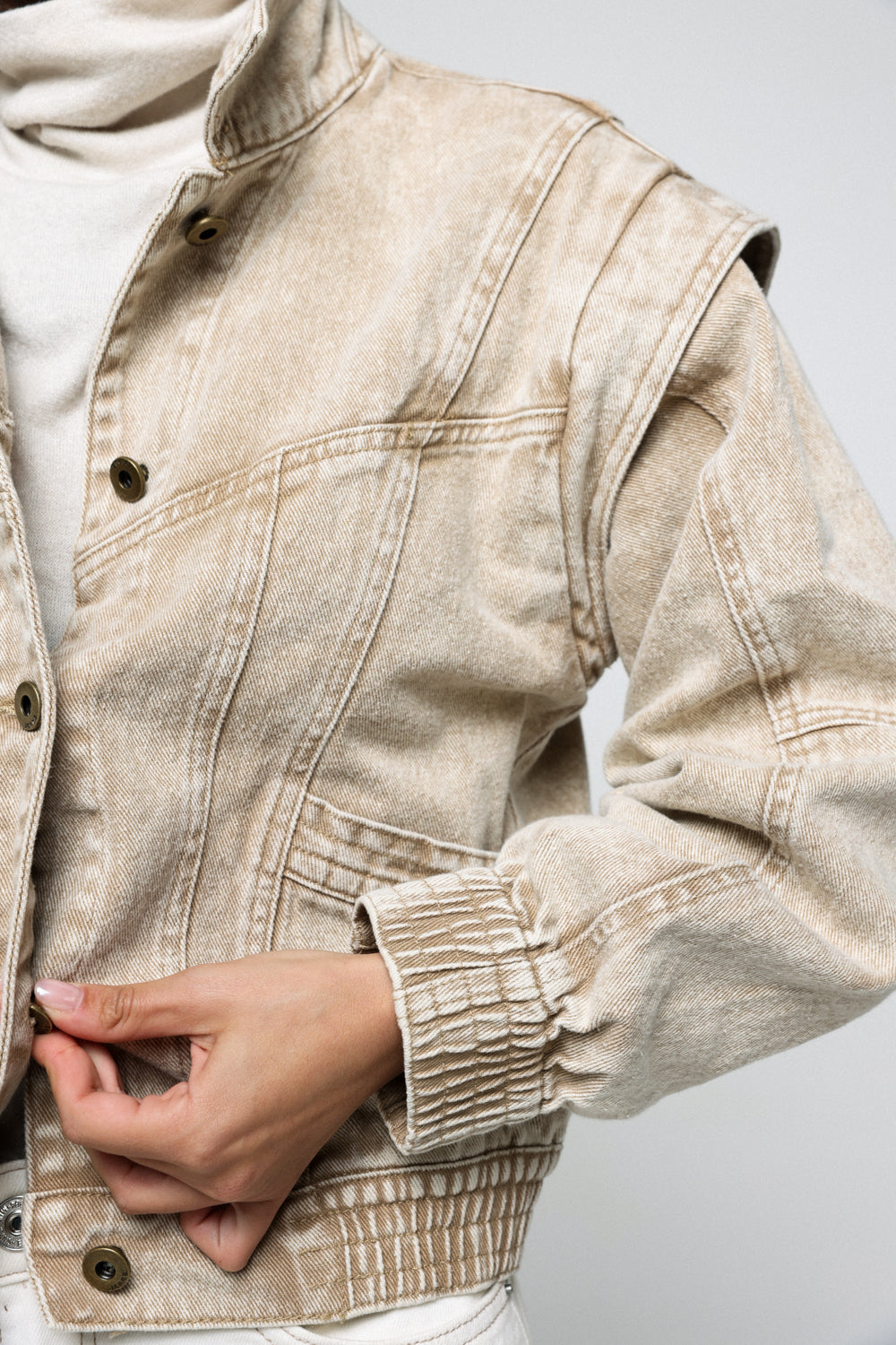 Denim Beige Jacket
