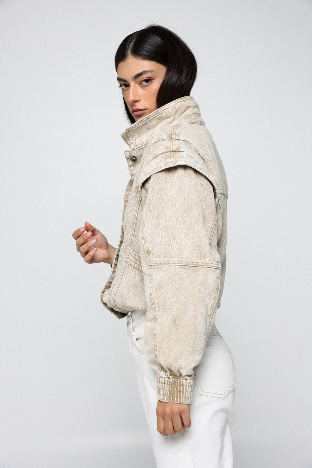 Denim Beige Jacket