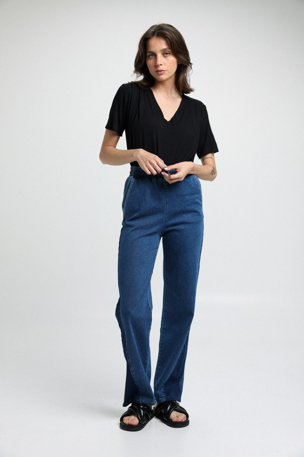 Baggi Blue Denim Joggers