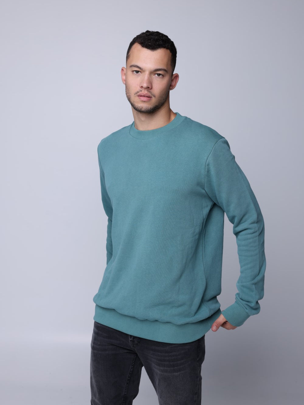 סווטשירט לגבר Bro Sweatshirt ירוק זית