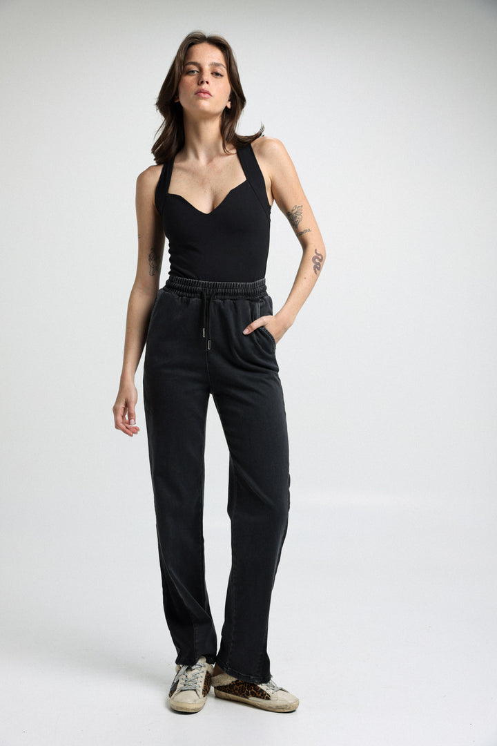 Baggi Black Denim Joggers