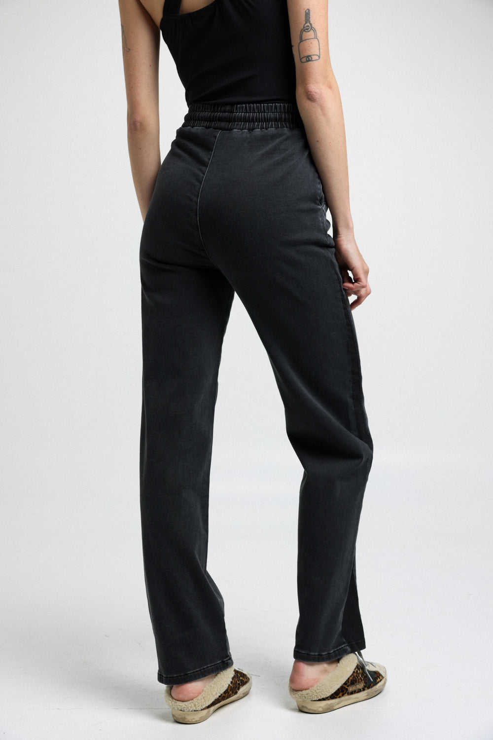 Baggi Black Denim Joggers