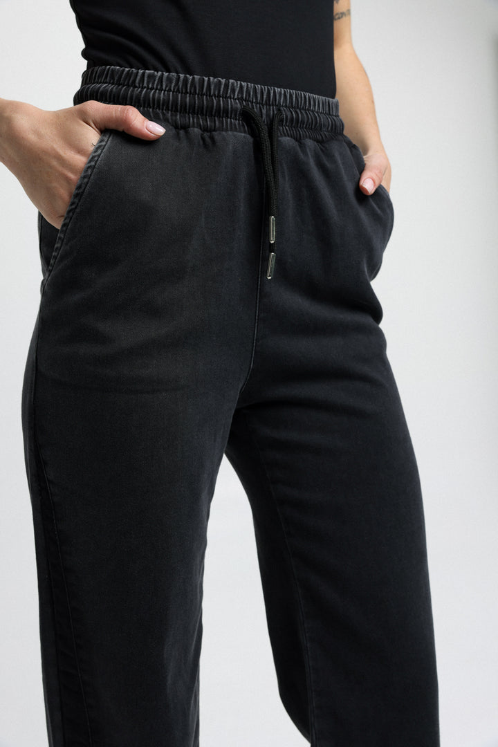 Baggi Black Denim Joggers