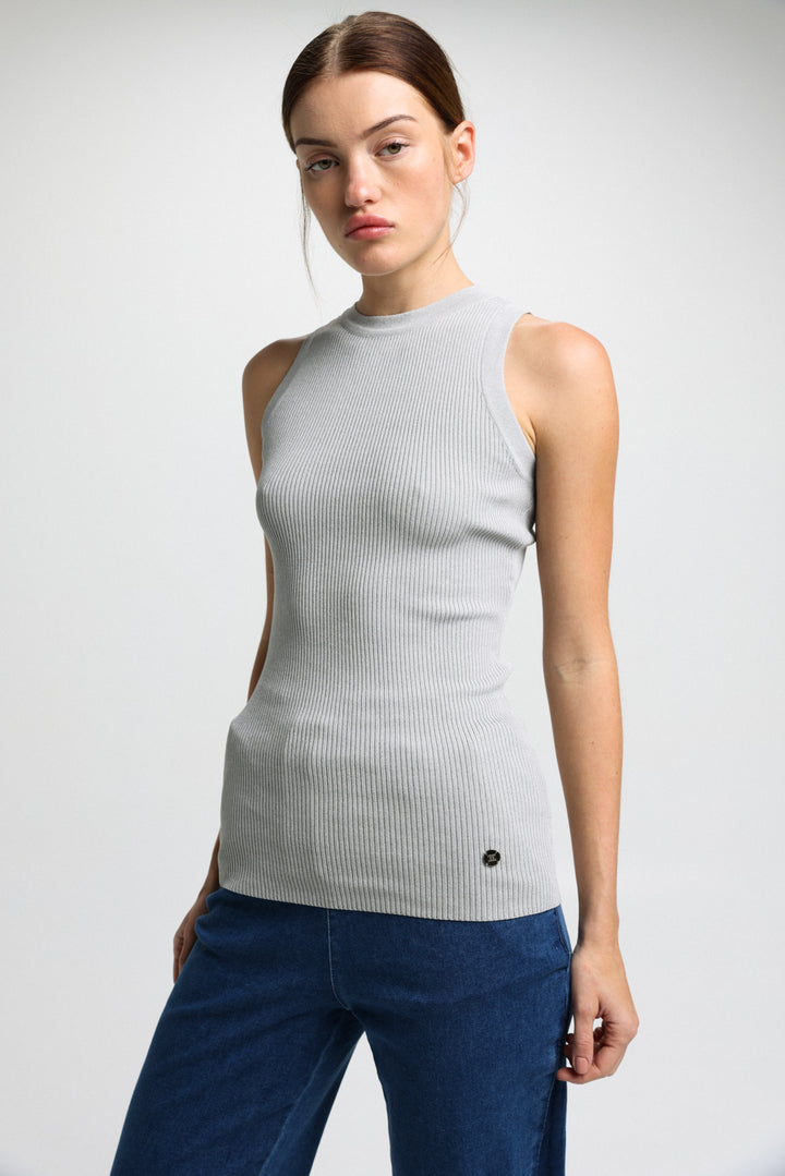 Perfect Grey Knitted Tank