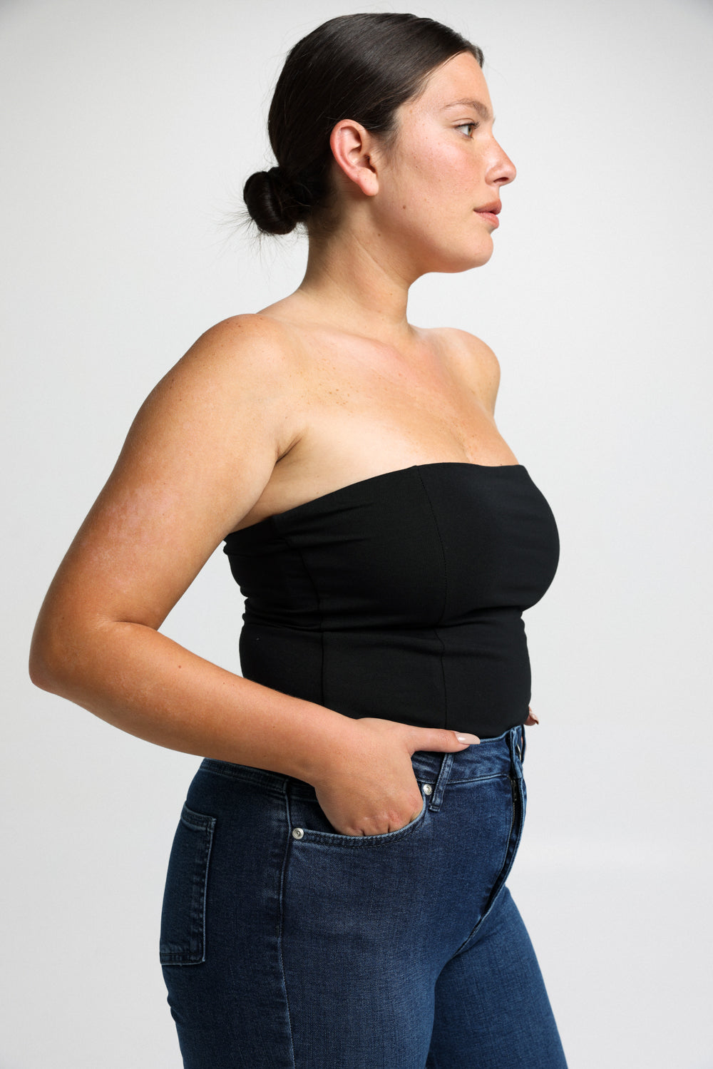 Halo Black Strapless