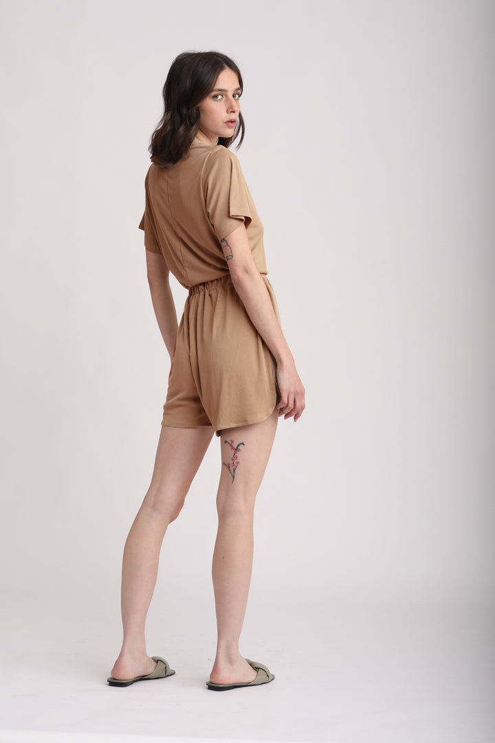 Season Camel Jumpsuit