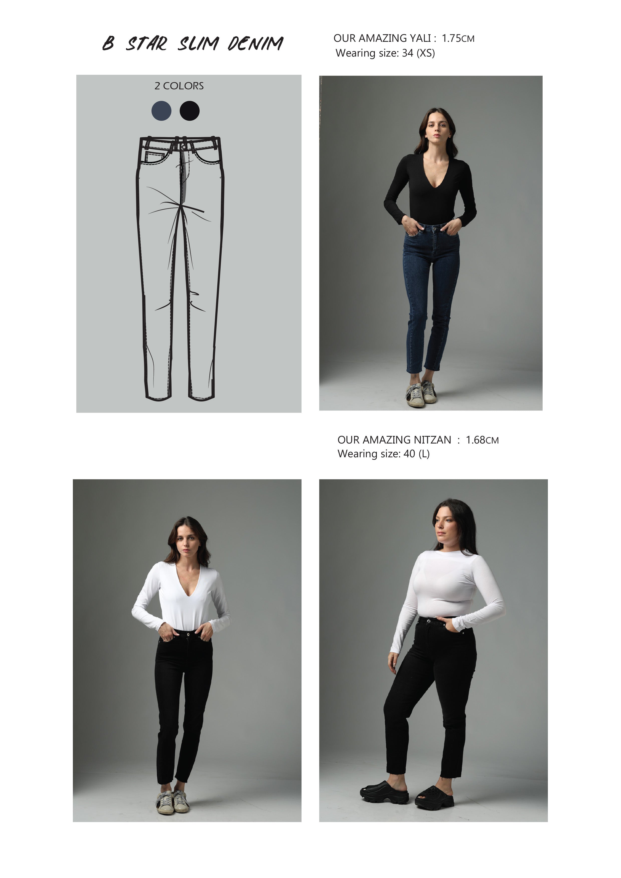 B Star Slim Blue Denim