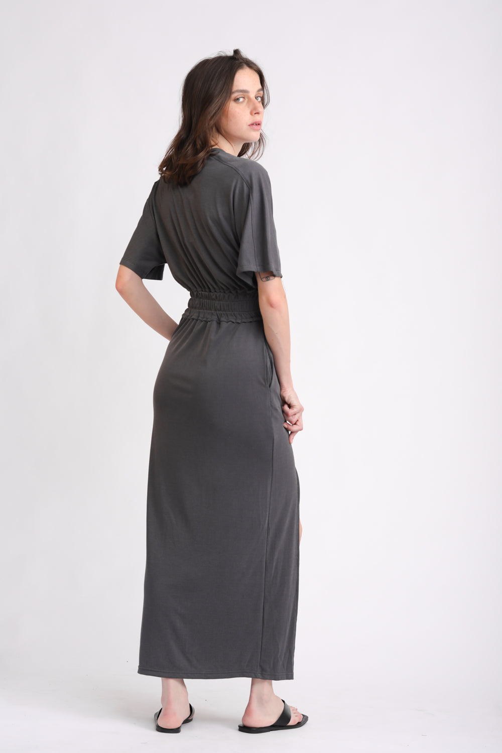 Favorite V Grey Dress