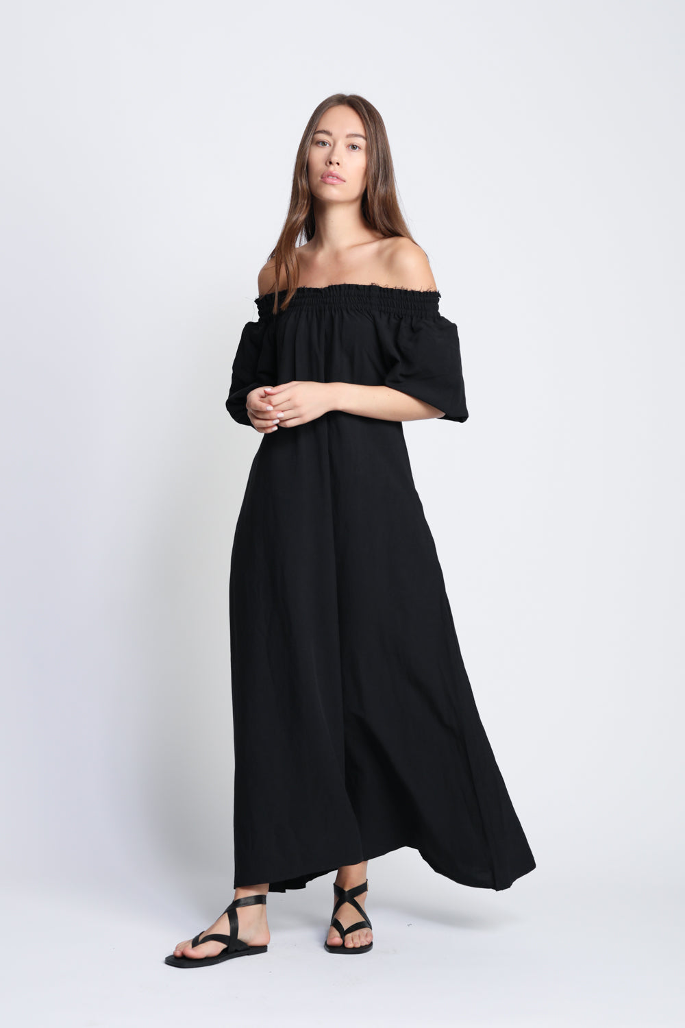 Off-shoulder Black Dress