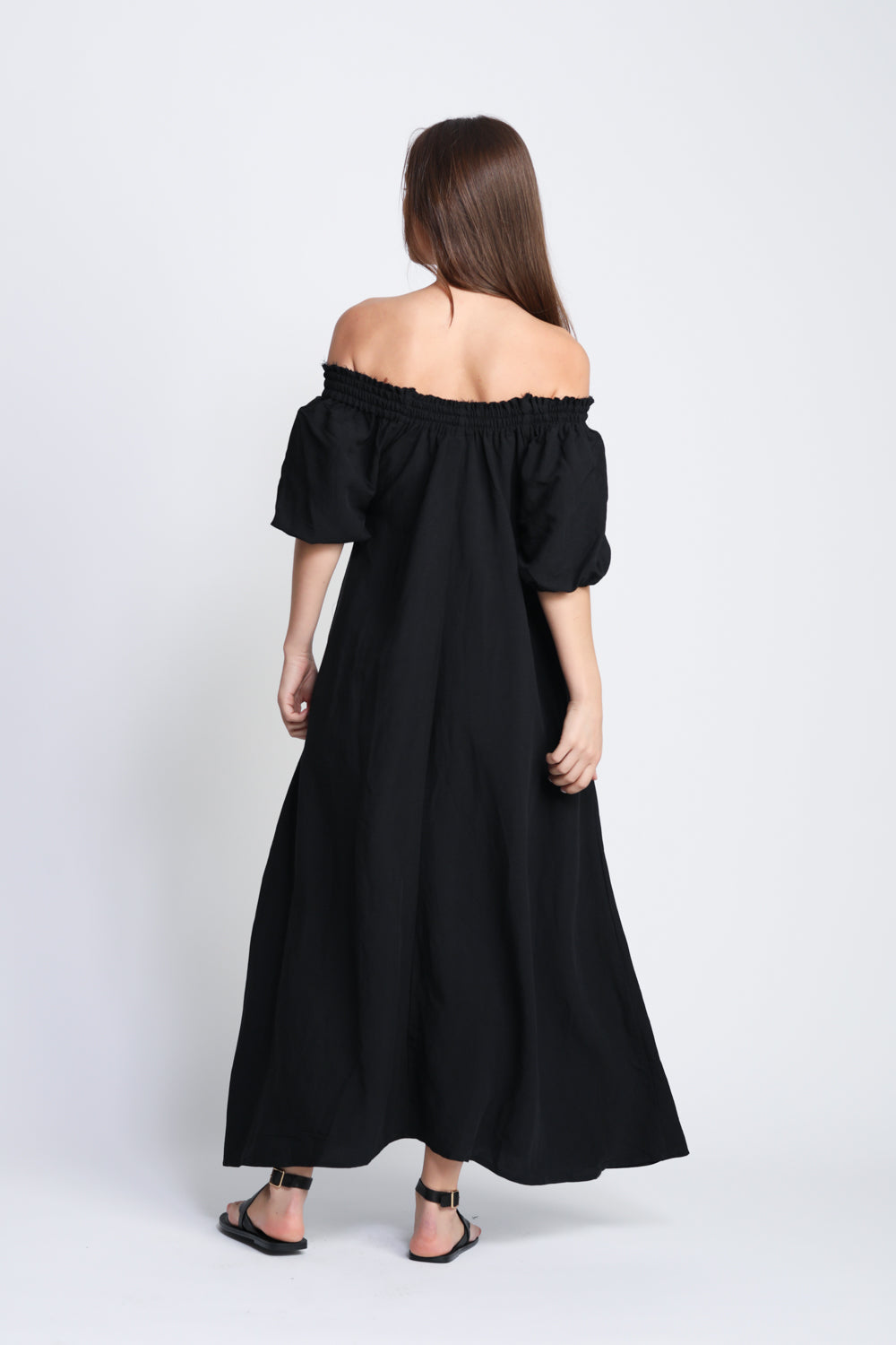 Off-shoulder Black Dress