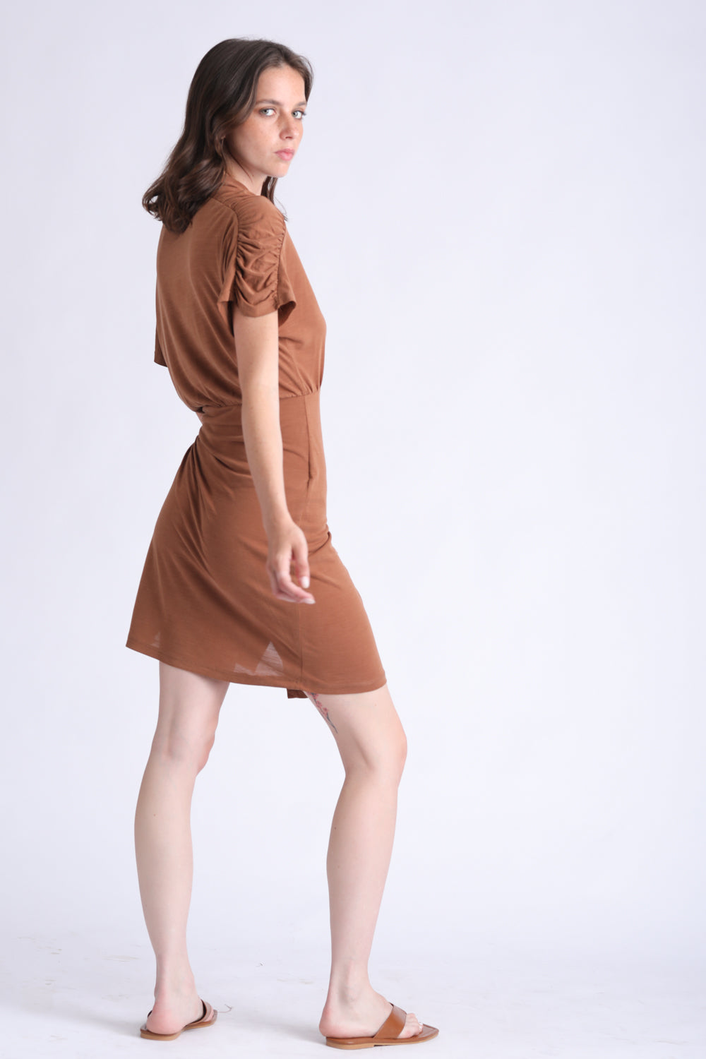 Playful Brown Dress