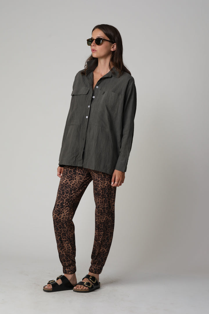 Wood Grey Buttoned Shirt