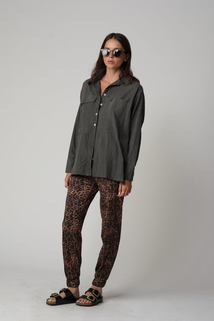 Wood Grey Buttoned Shirt