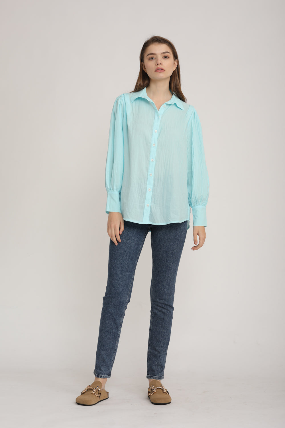 Light Blue Buttoned Shirt