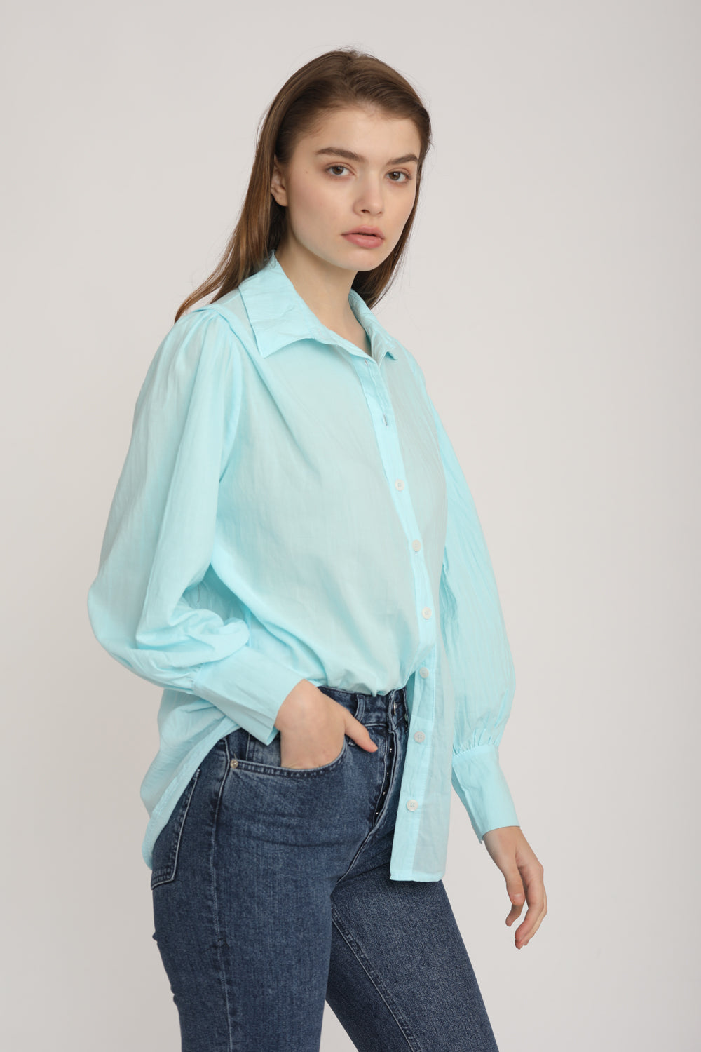 Light Blue Buttoned Shirt