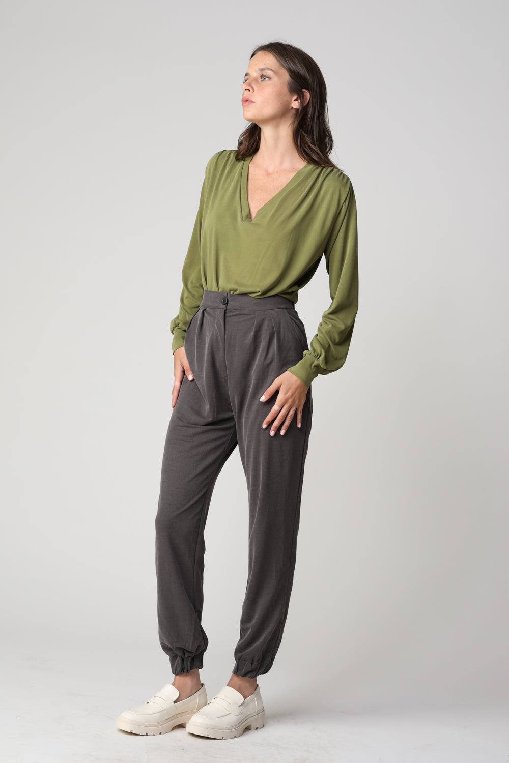 Just V Green Top