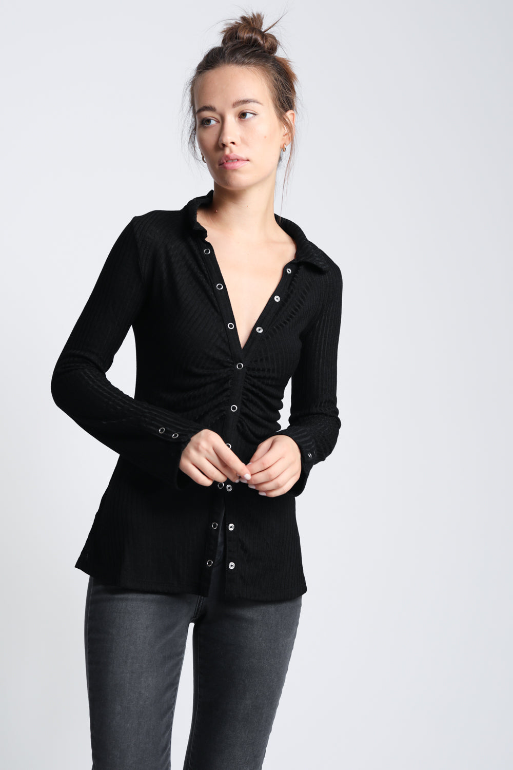 Beloved Black Polo Top