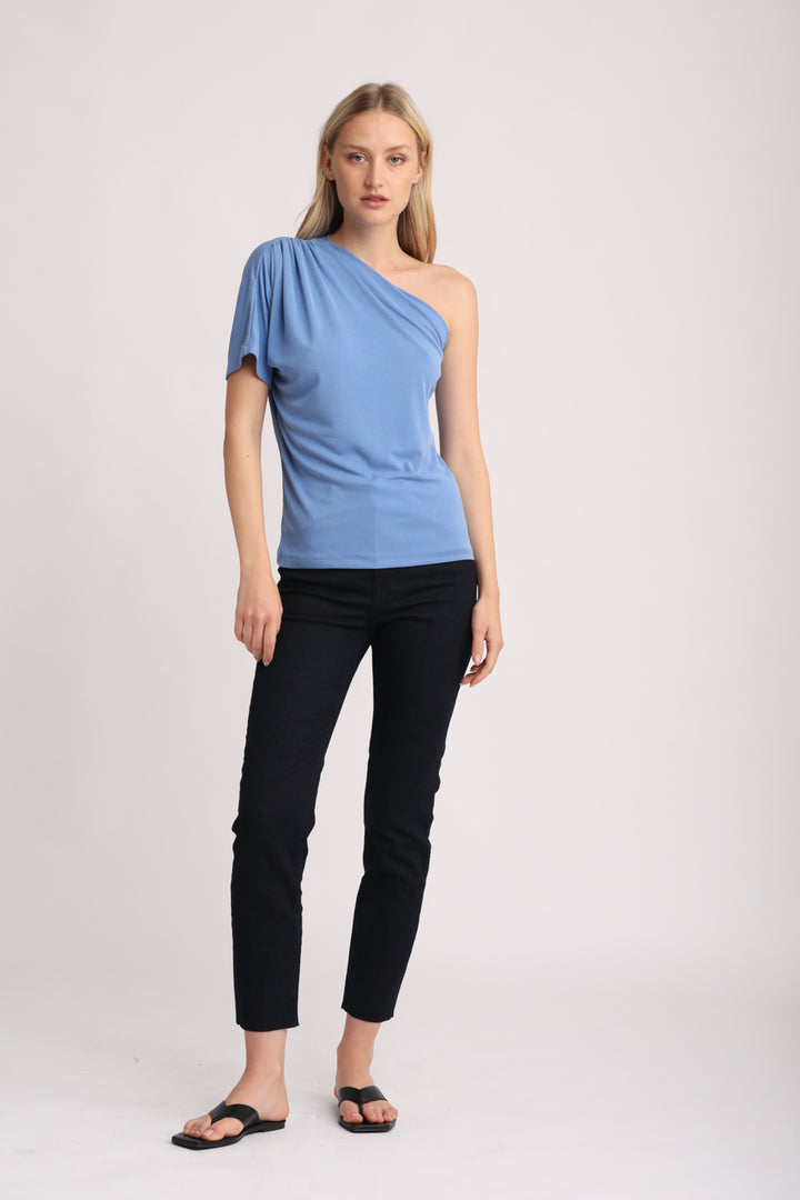 ג'ינס סלים Slim Dark Blue Denim צבע כחול כהה | SEESTARZ
