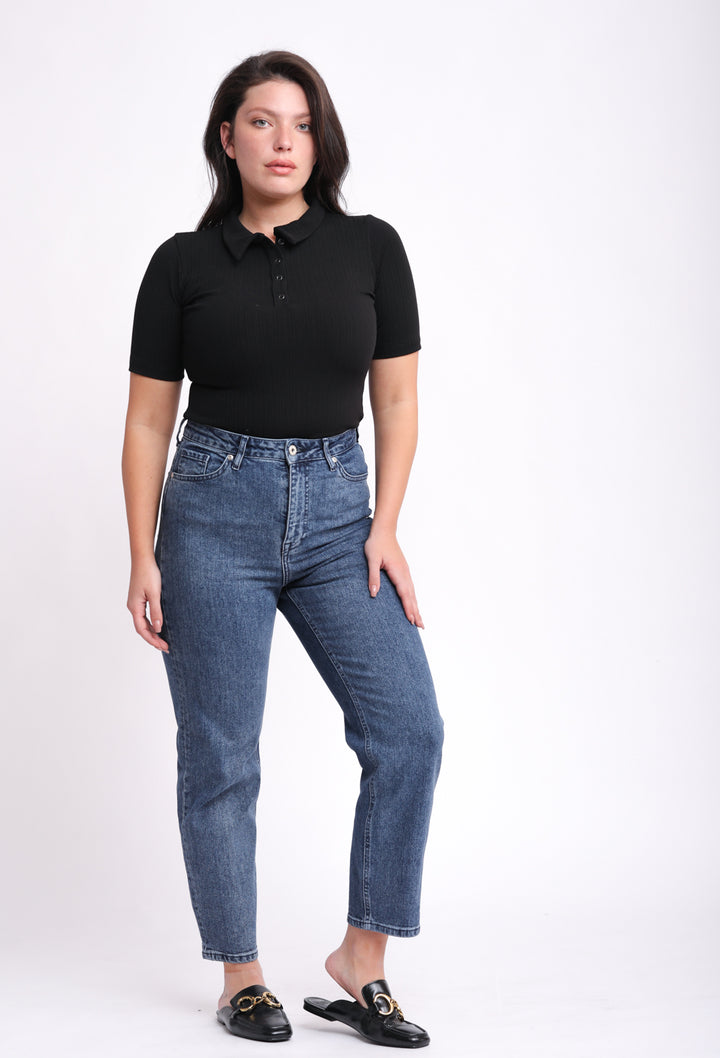 Feel Polo Black Shirt