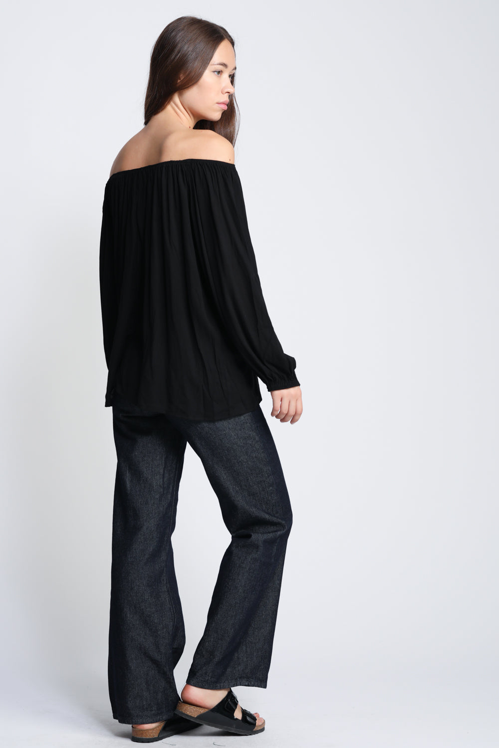 Secret Black Off-Shoulder Top