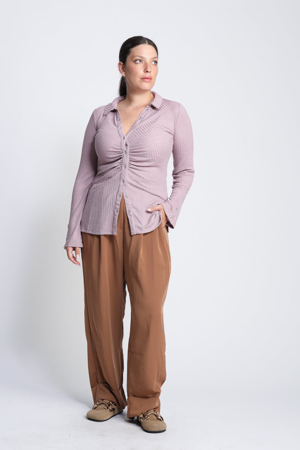 Beloved Purple Polo Top