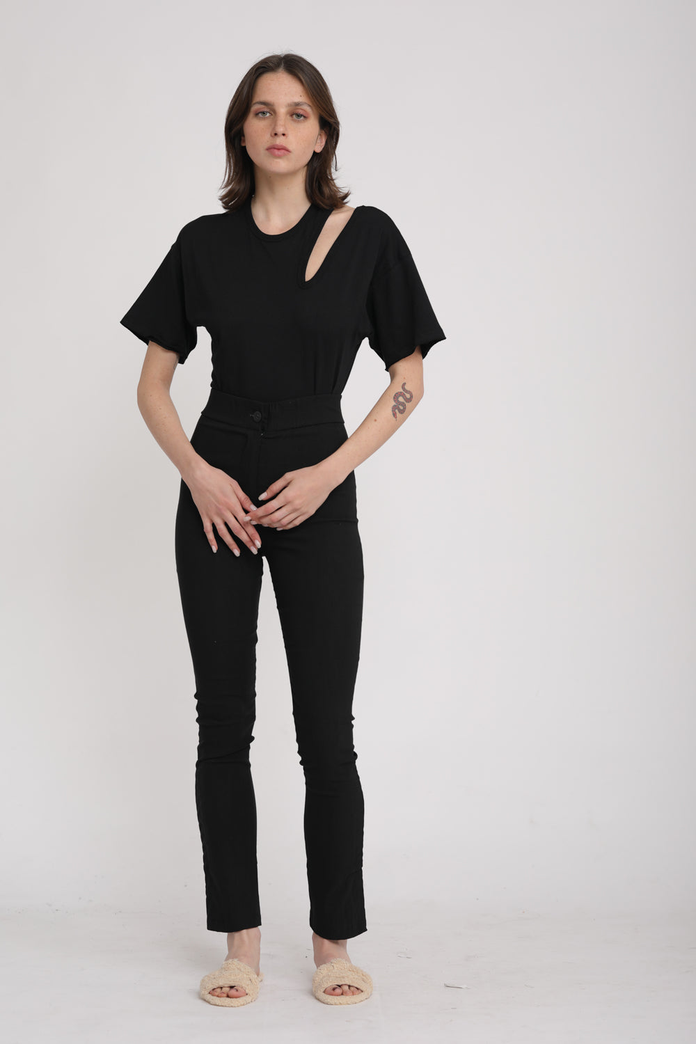 Swan T-Shirt Black Bodysuit