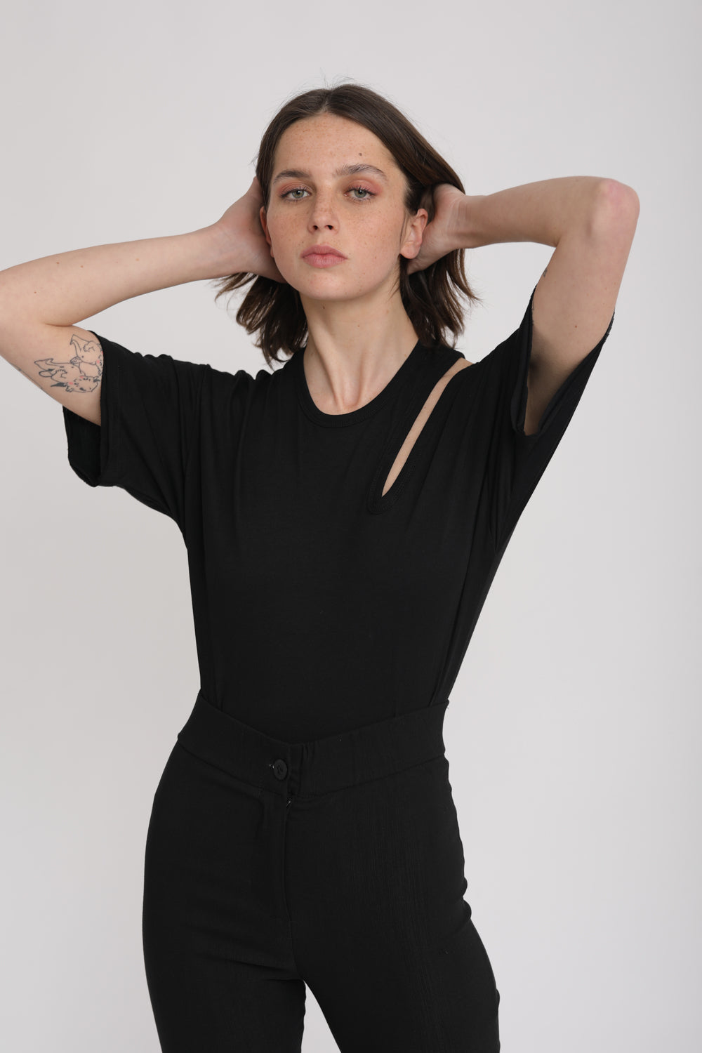 Swan T-Shirt Black Bodysuit
