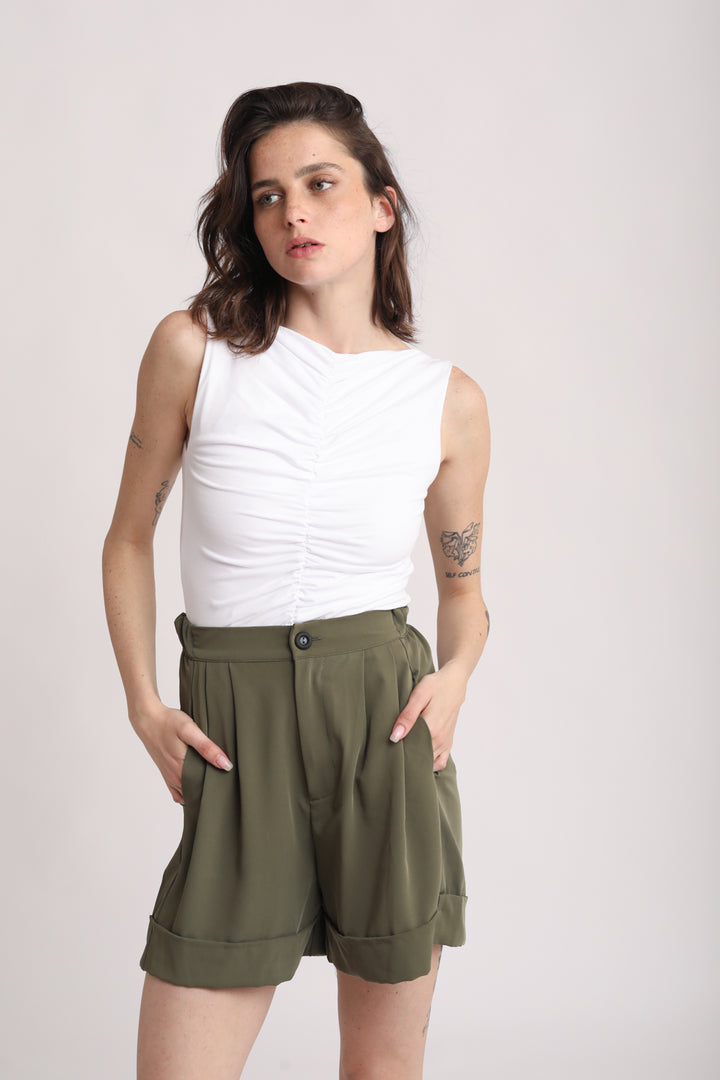 Arie Olive Green Short Bottoms