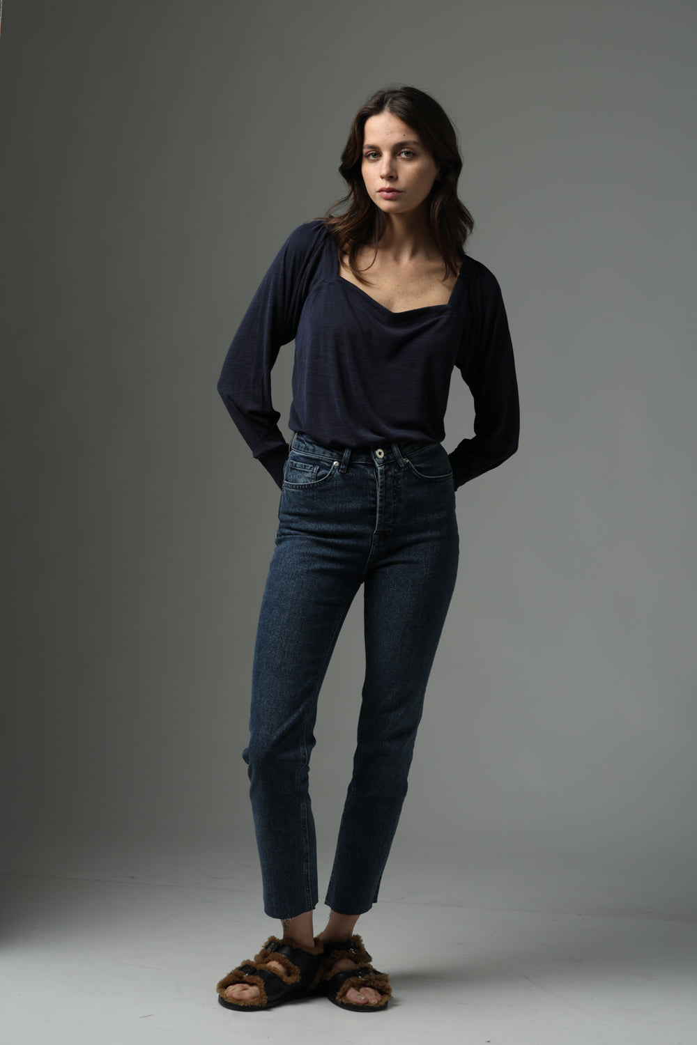Princess Long Navy T-Shirt