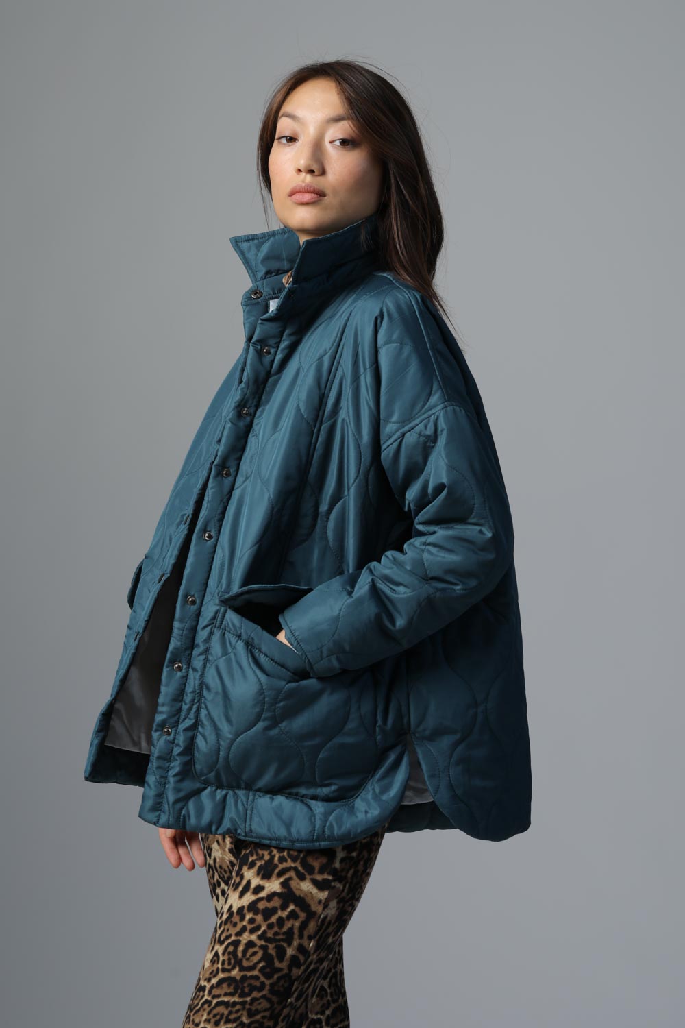 Quilted Blue Coat
