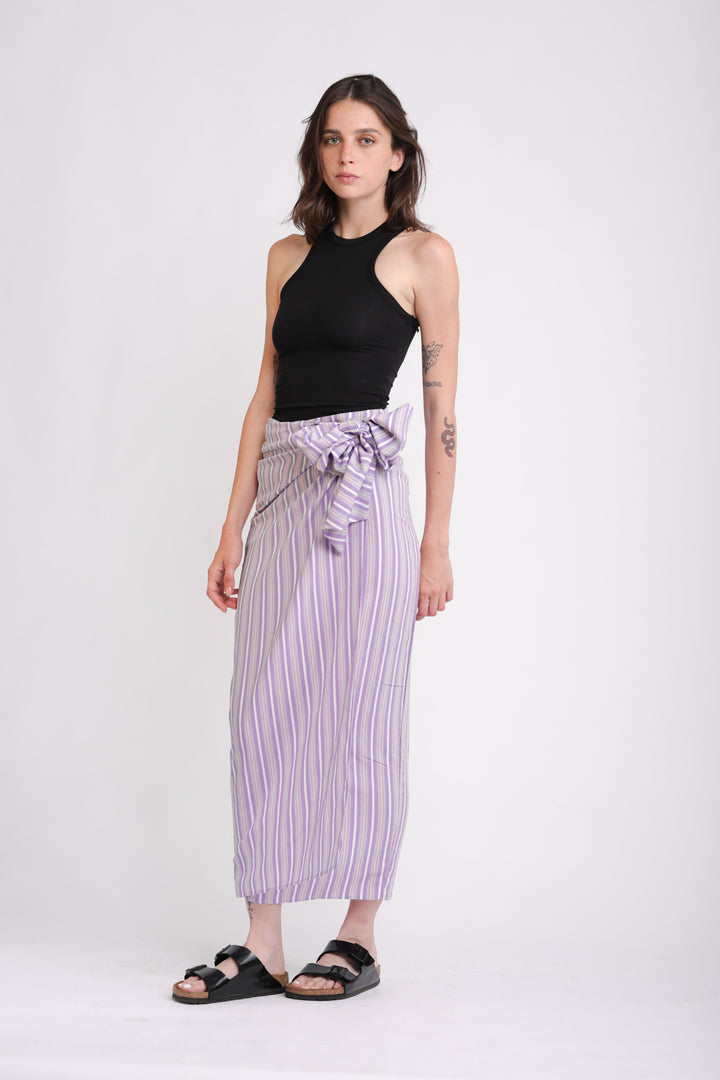 EE Purple Stripes Skirt חצאית סגולה ארוכה