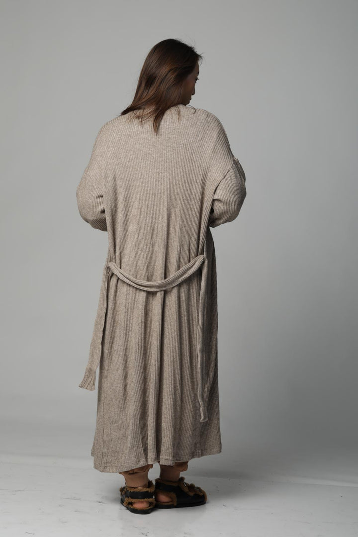 Longi Beige Cardigan ז'קט מעיל קרדיגן אלגנטי לנשים