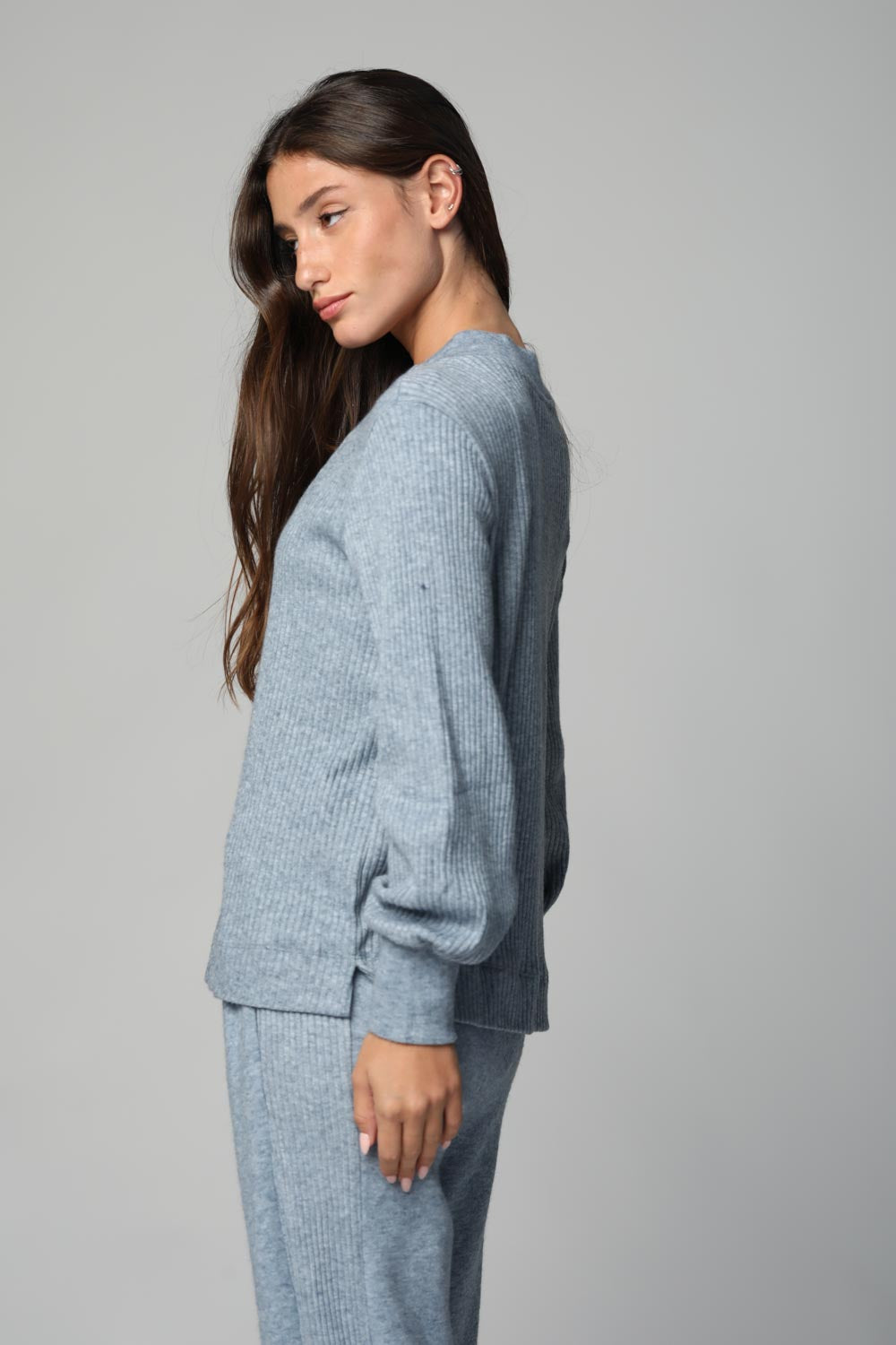 Knitted Light Blue Jumper